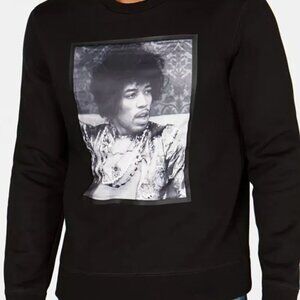 Sean John Men's Jimi Hendrix Graphic CREWNECK Sweatshirt BLACK SIZE LARGE